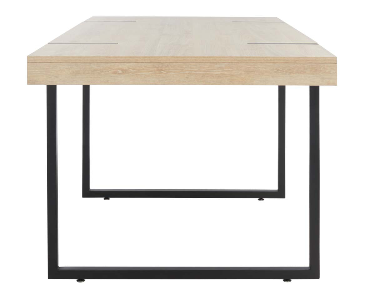 Safavieh Cael Dining Table , DTB9300 - Sand / Black