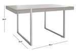 Safavieh Cael Dining Table , DTB9300 - Grey / Silver