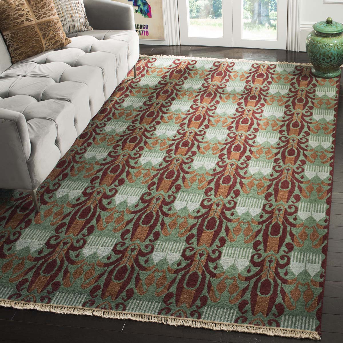 Safavieh Sumak 511 Rug, DVE511 - Sunset Coral