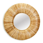 Two's Company 36 Eclipse Hand Woven Cane Wall Mirror