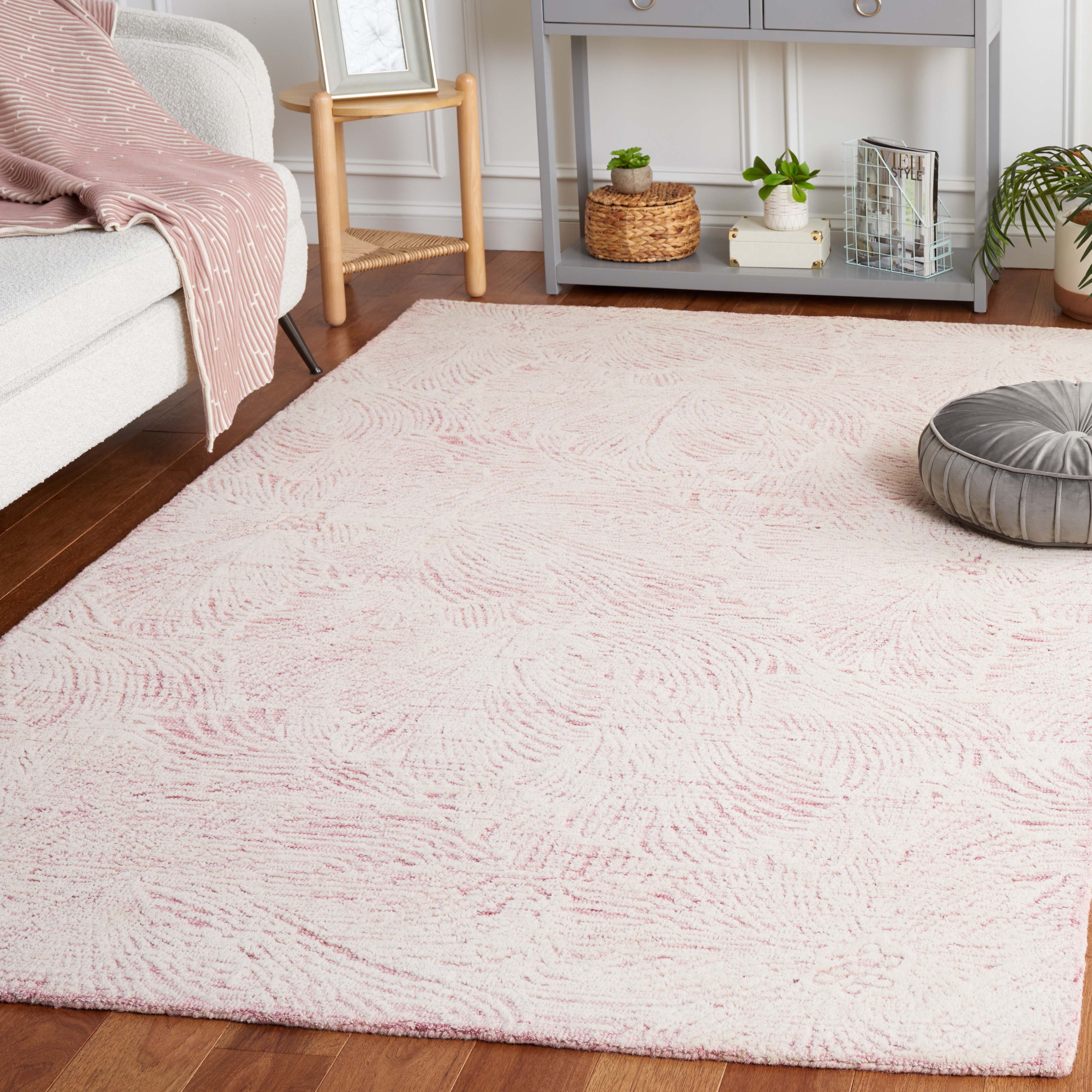Safavieh Ebony 101 Rug, EBN101 - Pink / Ivory