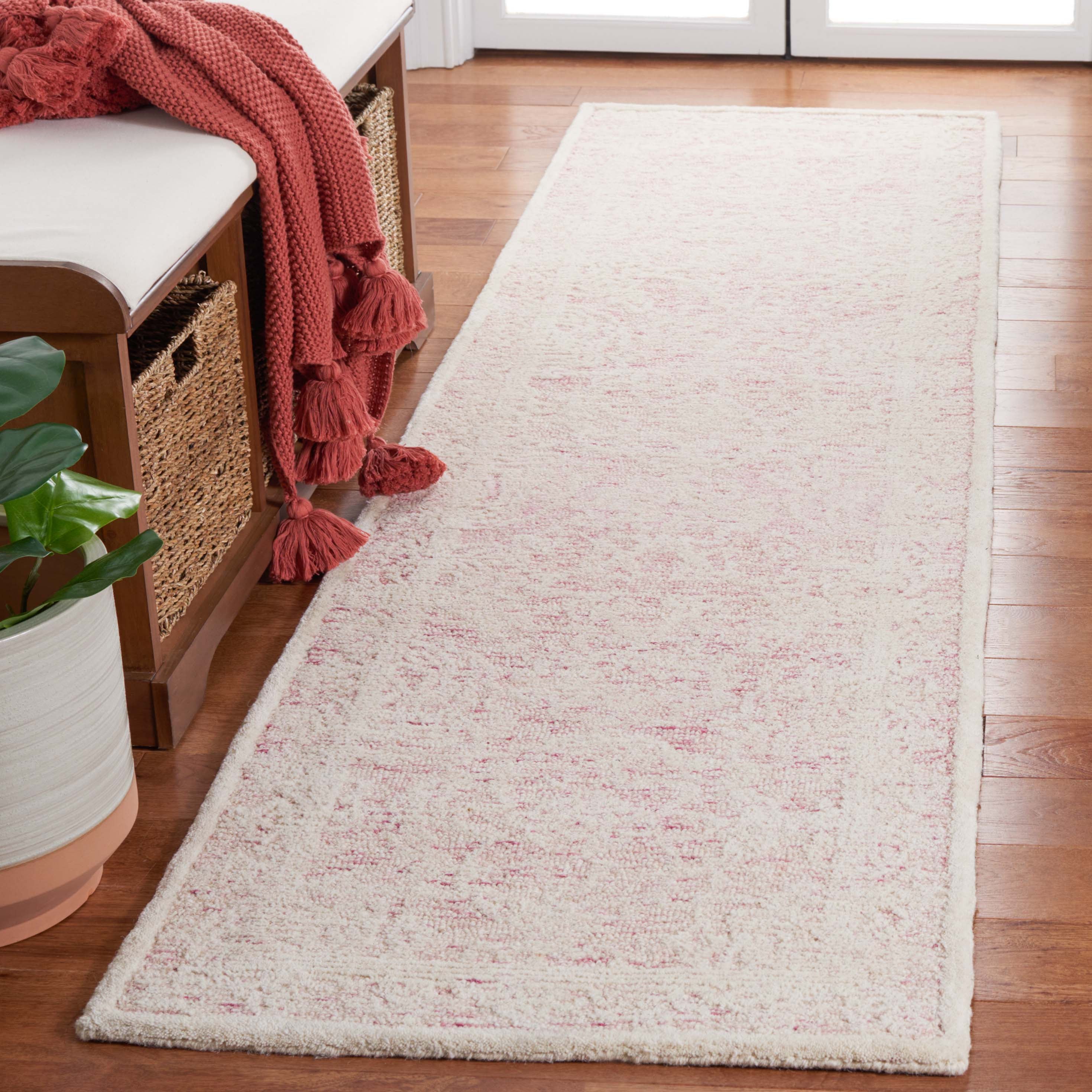 Safavieh Ebony 102 Rug, EBN102 - Pink / Ivory