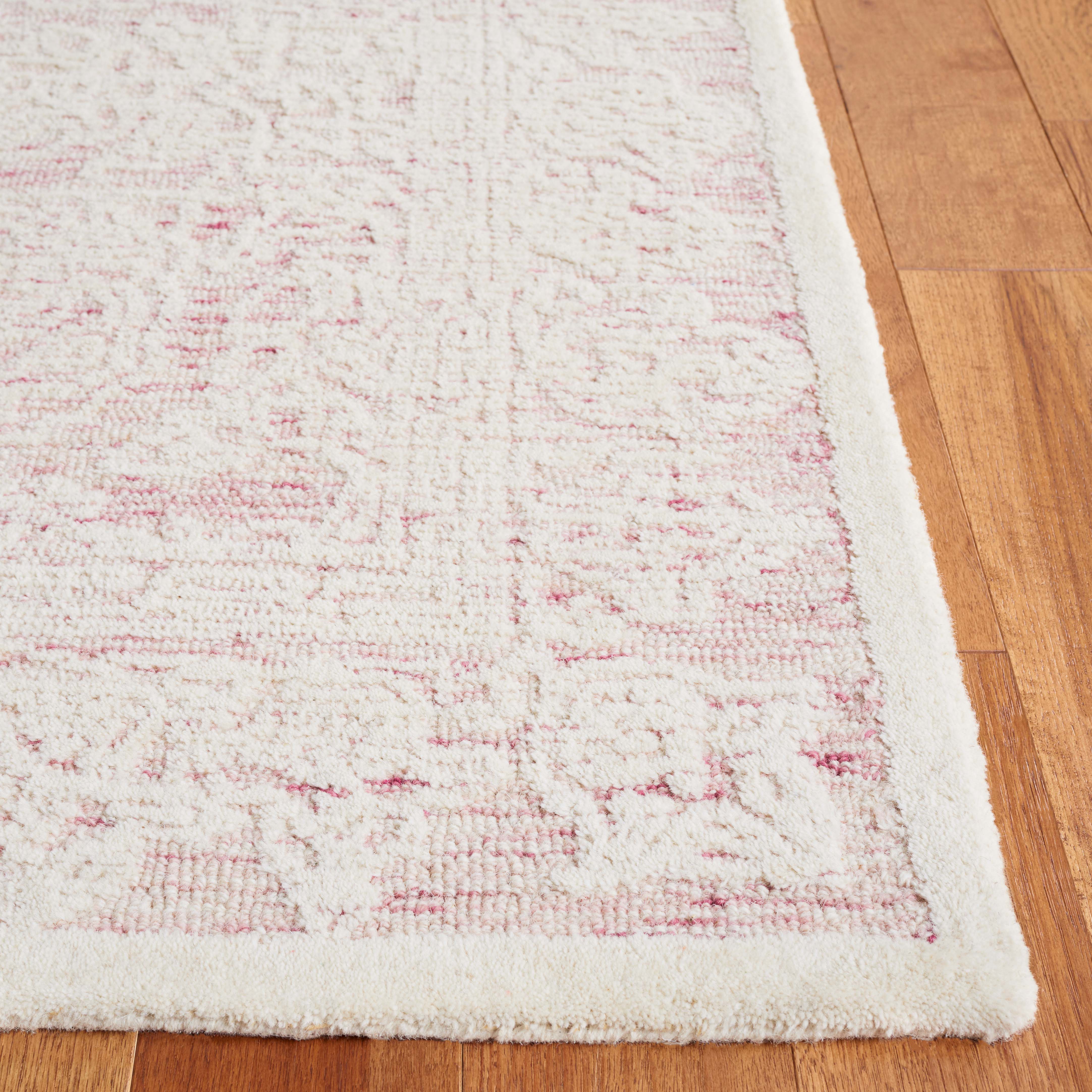 Safavieh Ebony 102 Rug, EBN102 - Pink / Ivory