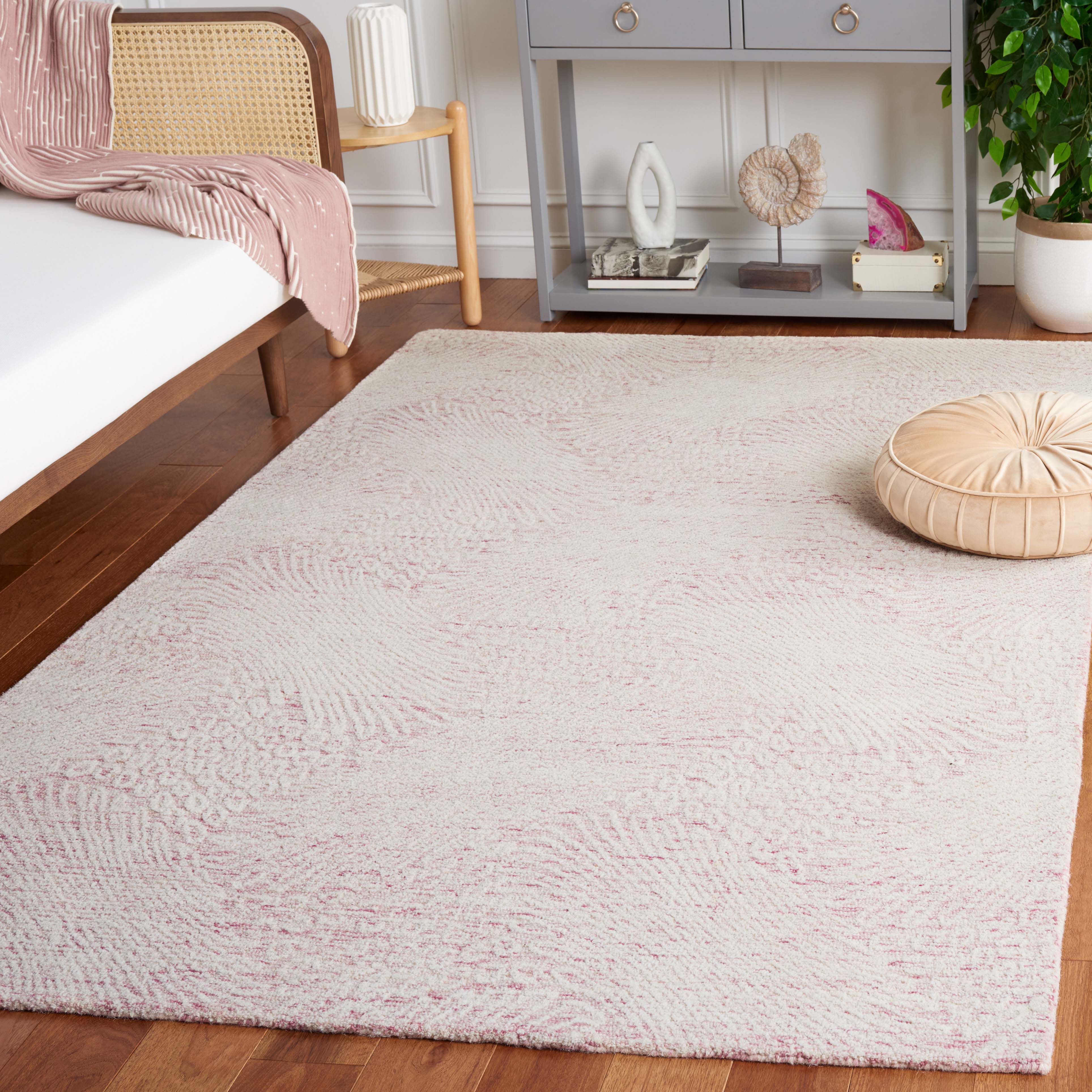 Safavieh Ebony 105 Rug, EBN105 - Pink / Ivory