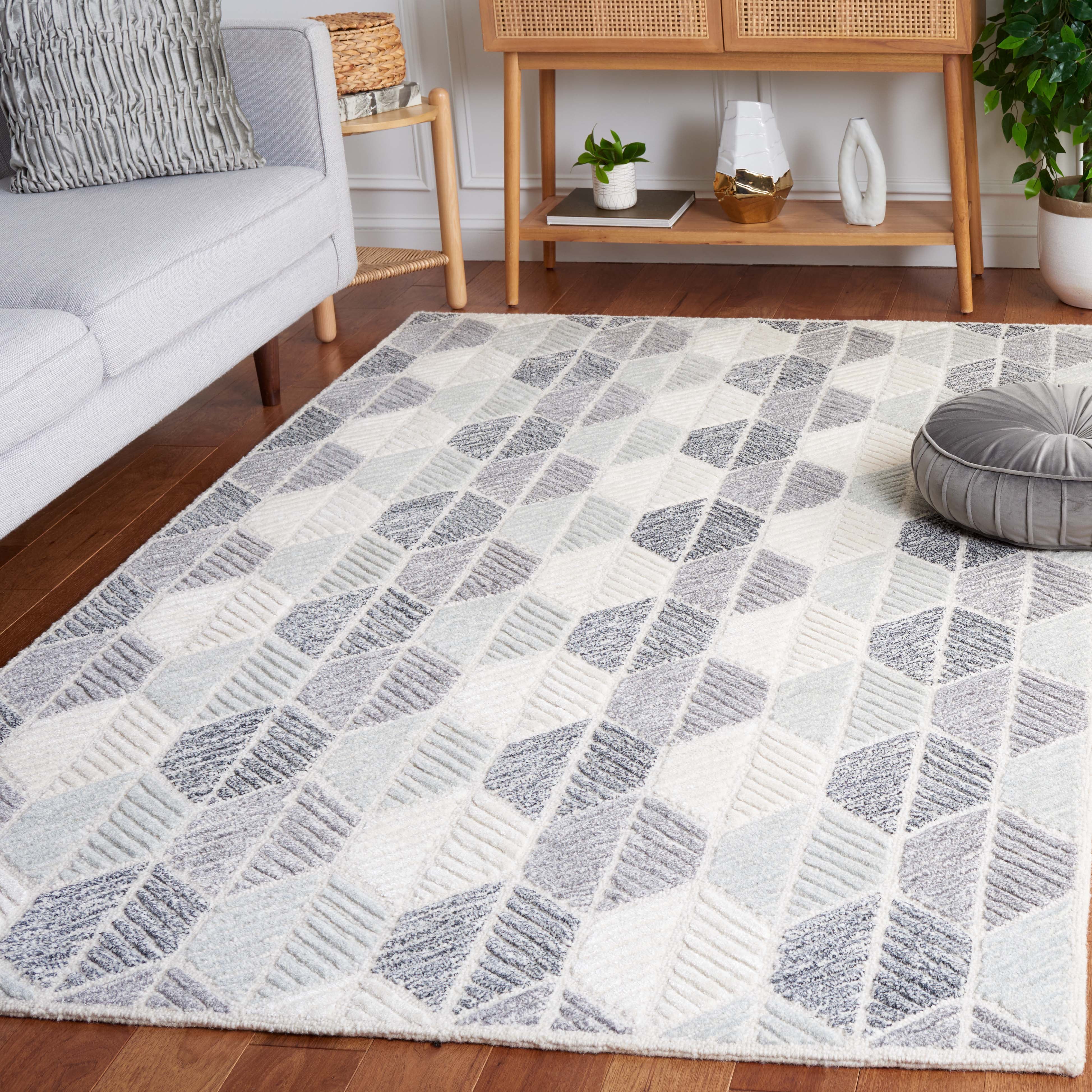 Safavieh Ebony 108 Rug, EBN108 - Grey / Ivory