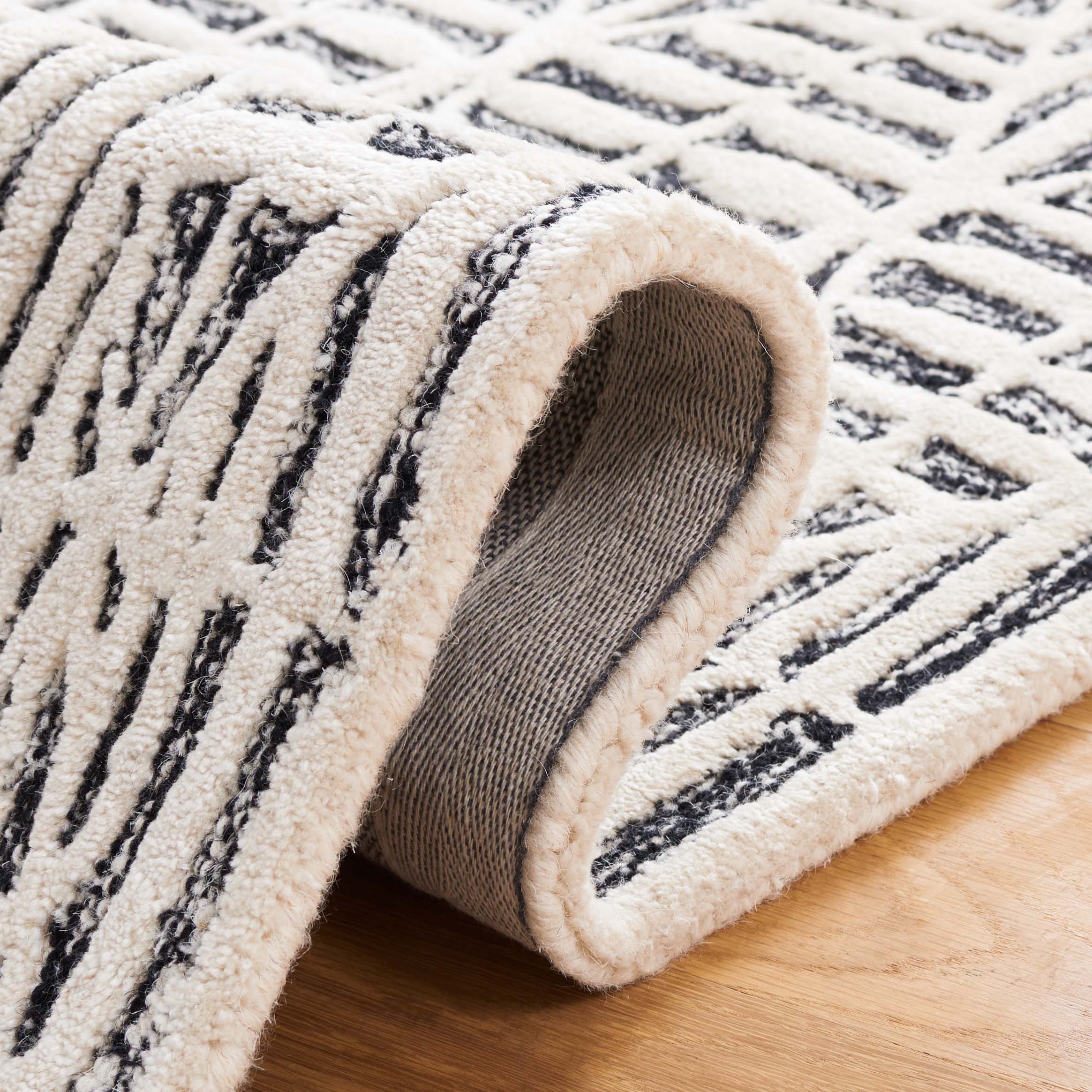 Safavieh Ebony 110 Rug, EBN110 - Black / Ivory