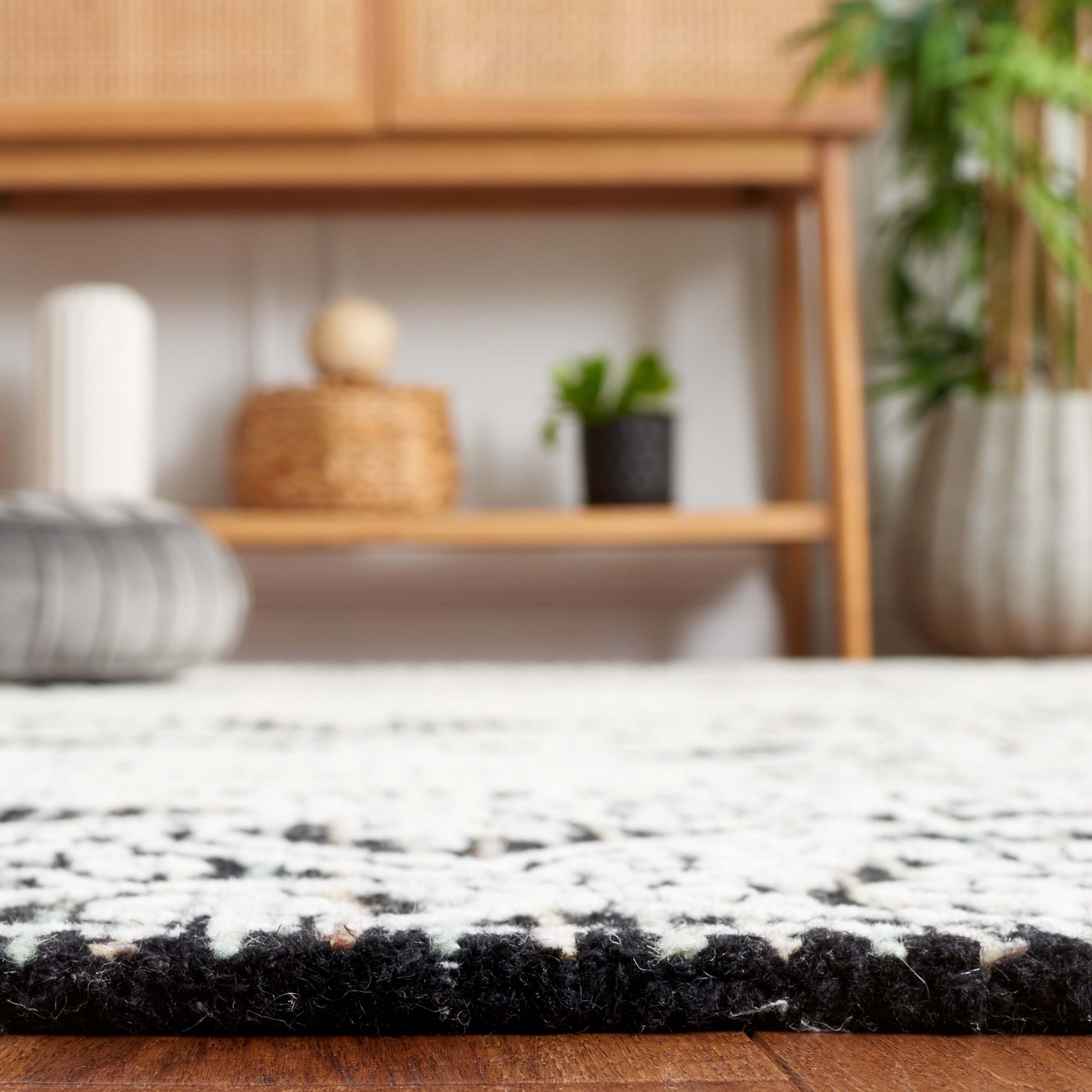 Safavieh Ebony 114 Rug, EBN114 - Black / Ivory