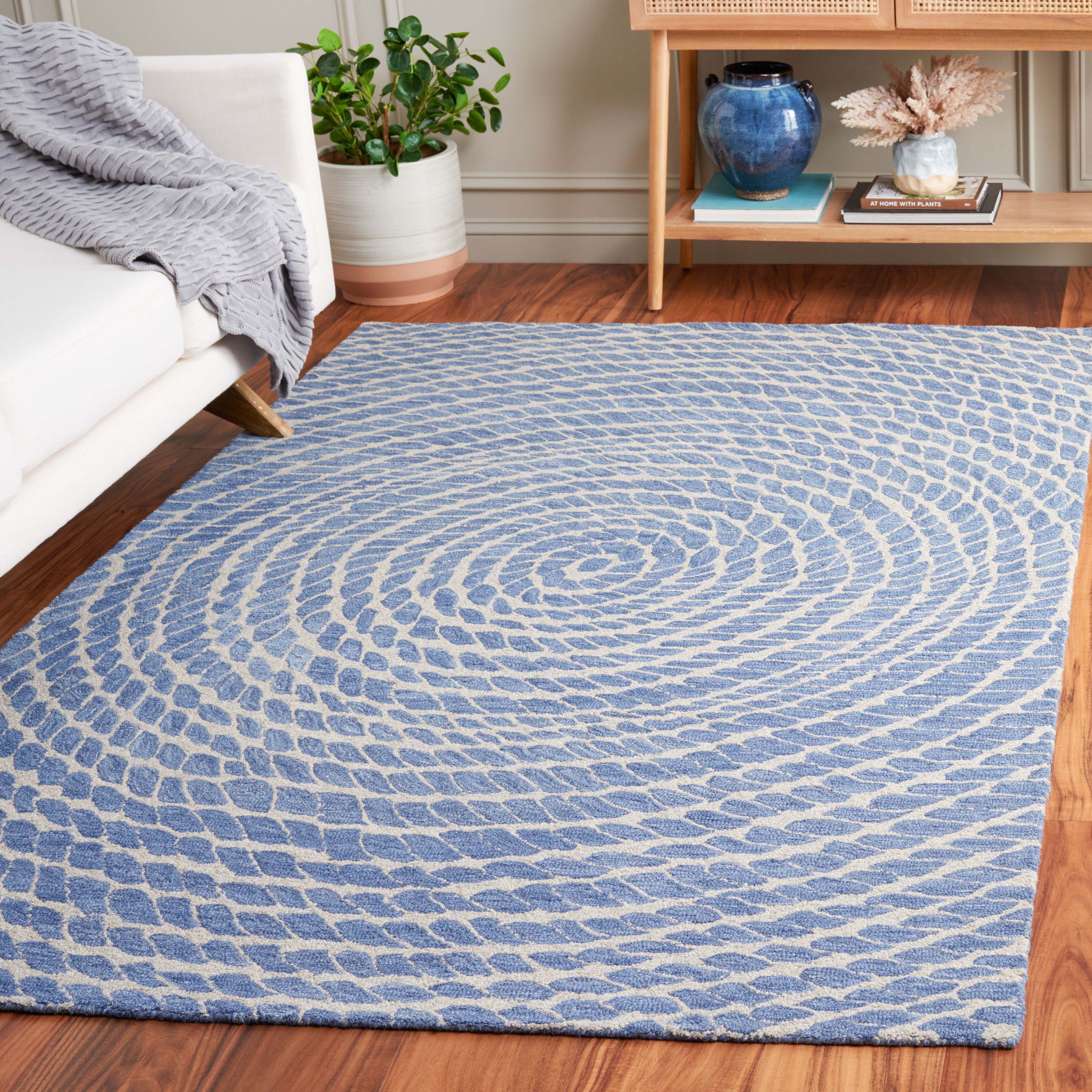 Safavieh Ebony 652 Rug, EBN652 - Blue / Ivory