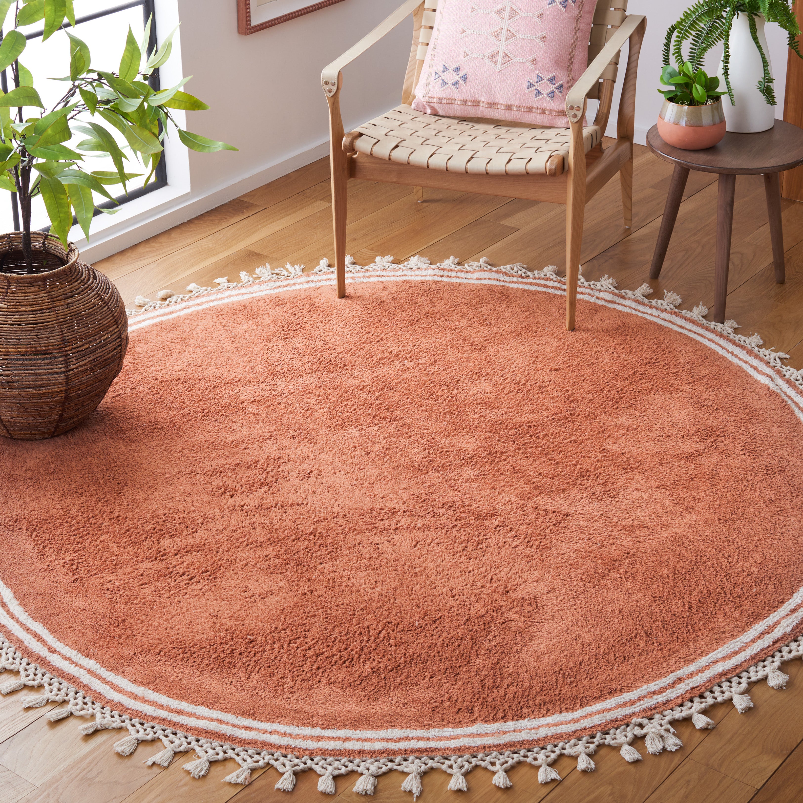 Safavieh Easy Care 201 Rug, ECR201 - Rust / Ivory