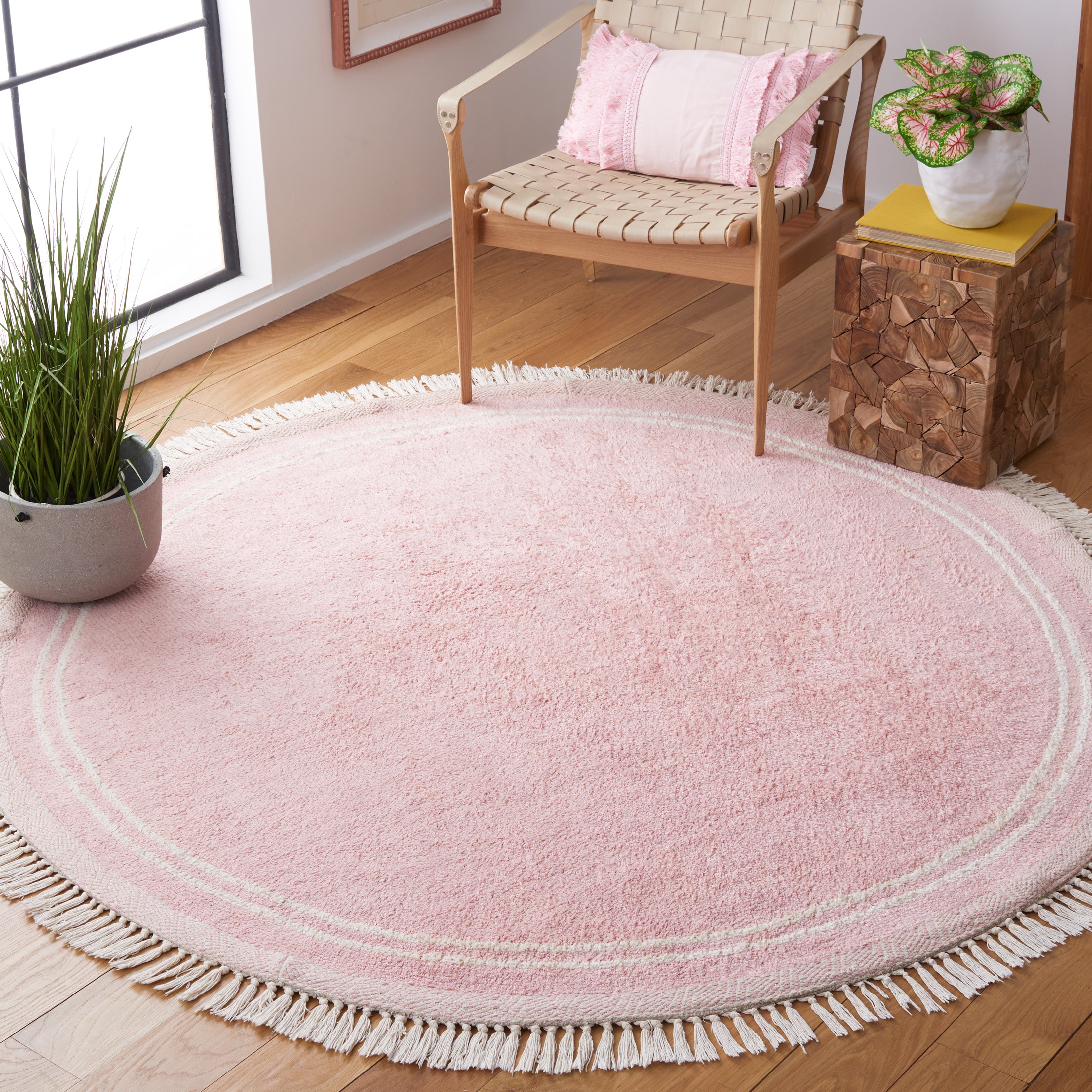 Safavieh Easy Care 211 Rug, ECR211 - Pink / Ivory
