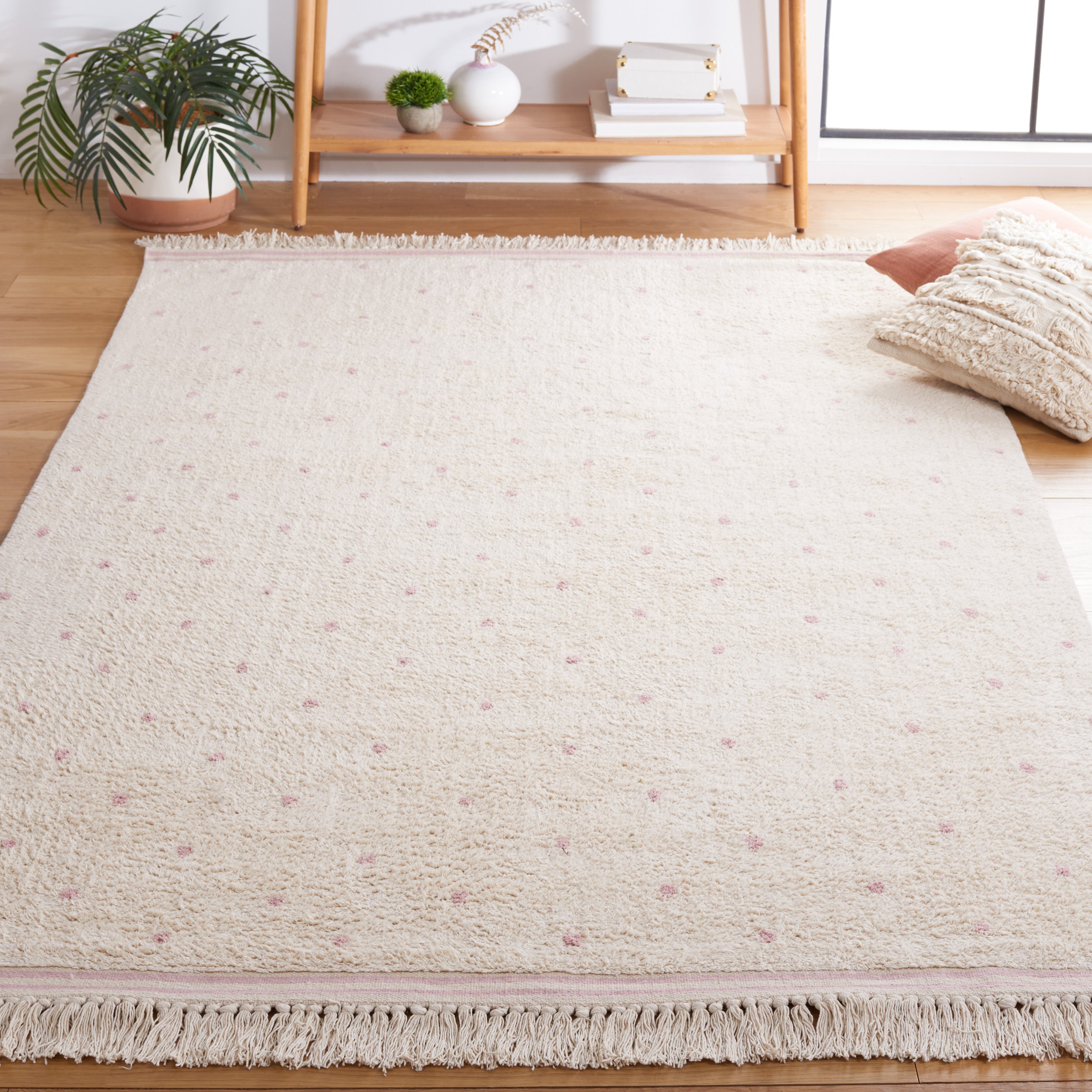 Safavieh Easy Care 212 Rug, ECR212 - Ivory / Pink