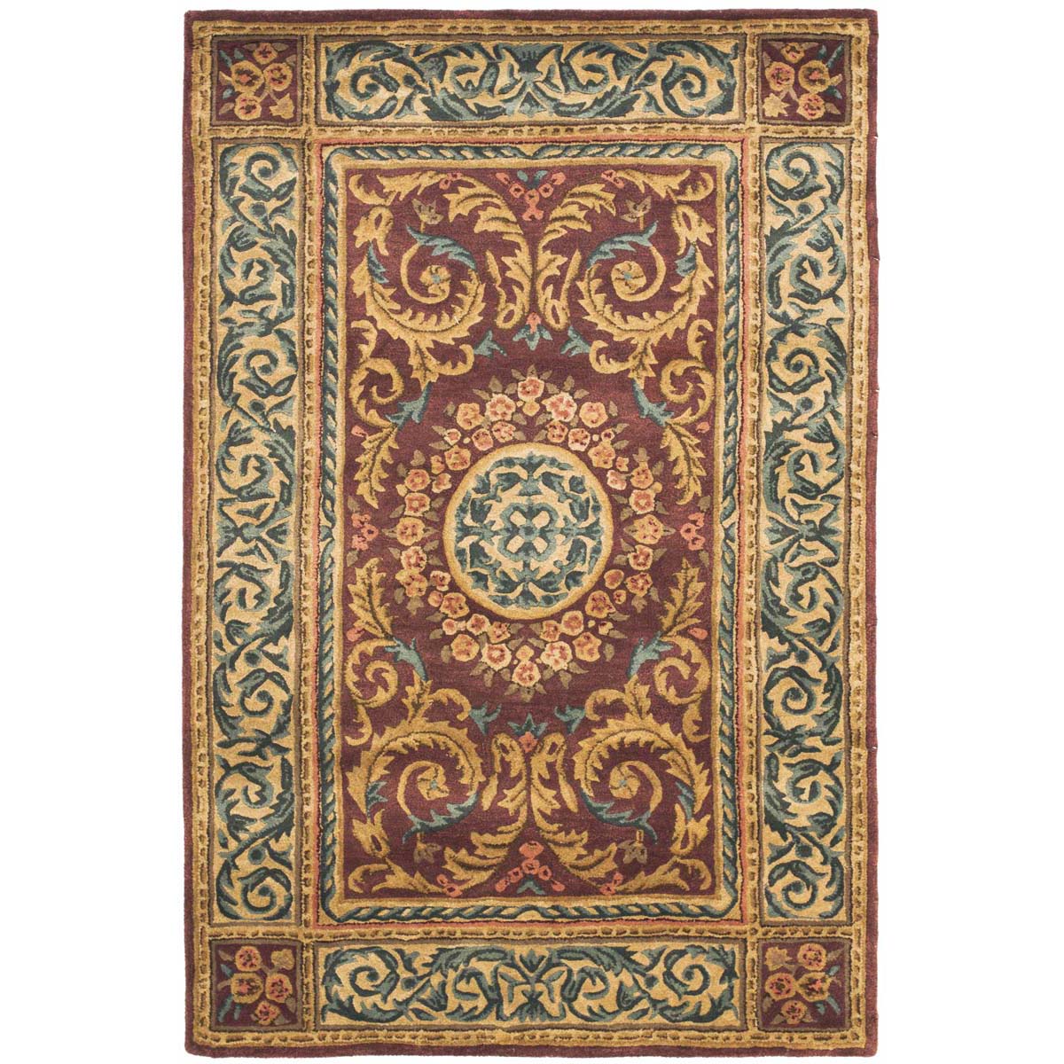 Safavieh Empire 21A Rug, EM421A - Burgundy / Gold