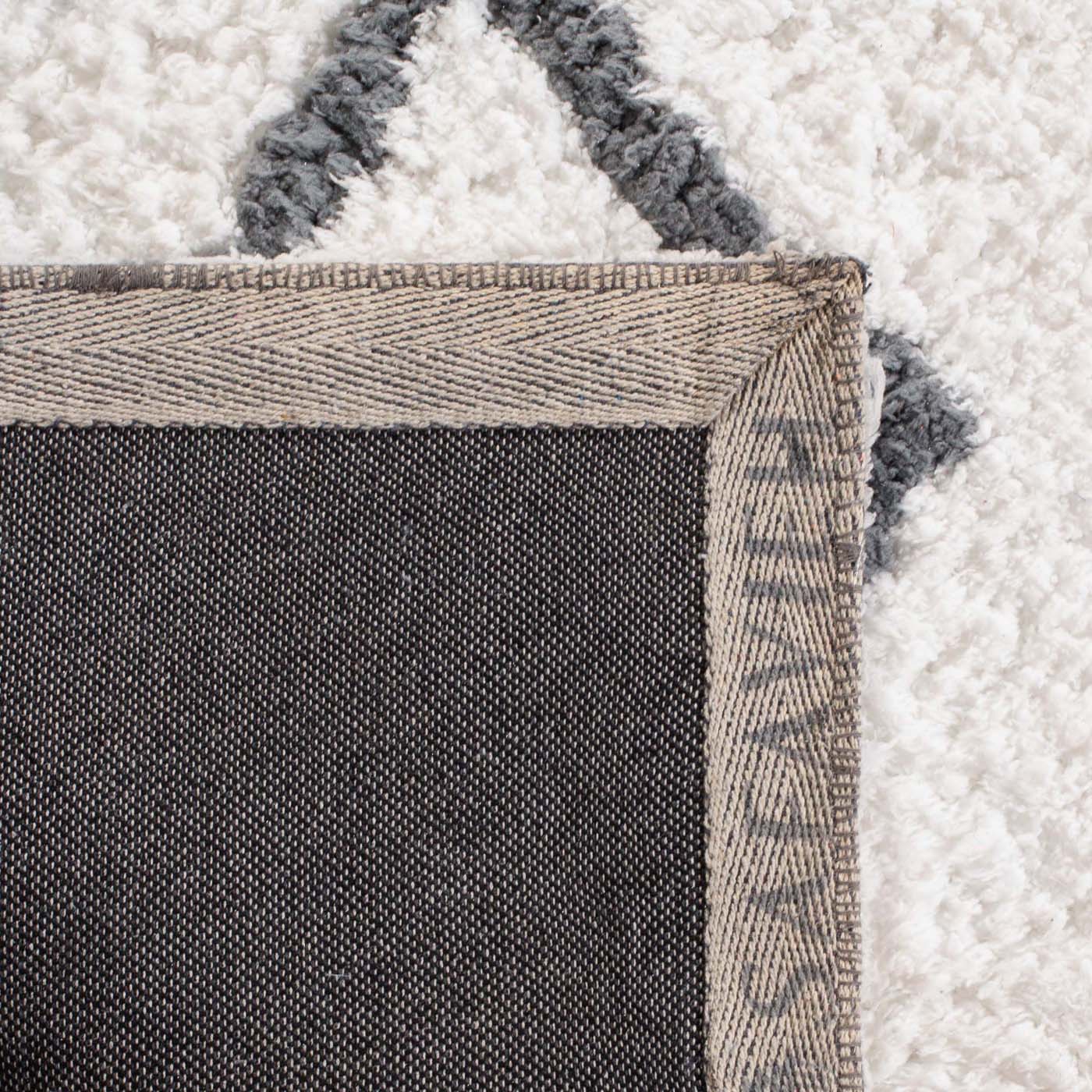 Safavieh Equinox Shag 711 Rug, EQS711 - Cream / Grey