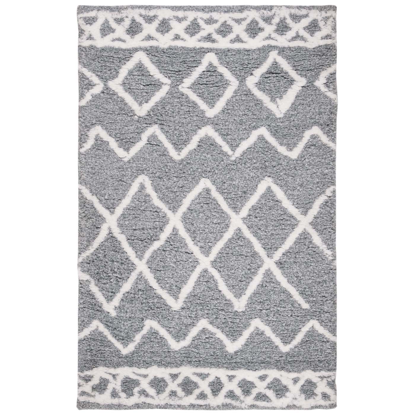 Safavieh Equinox Shag 711 Rug, EQS711 - Grey / Cream