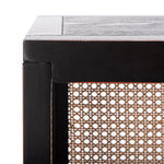 Safavieh Franz 3 Shelf Cane Back Etagere , ETG2103 - Black/Light Natural