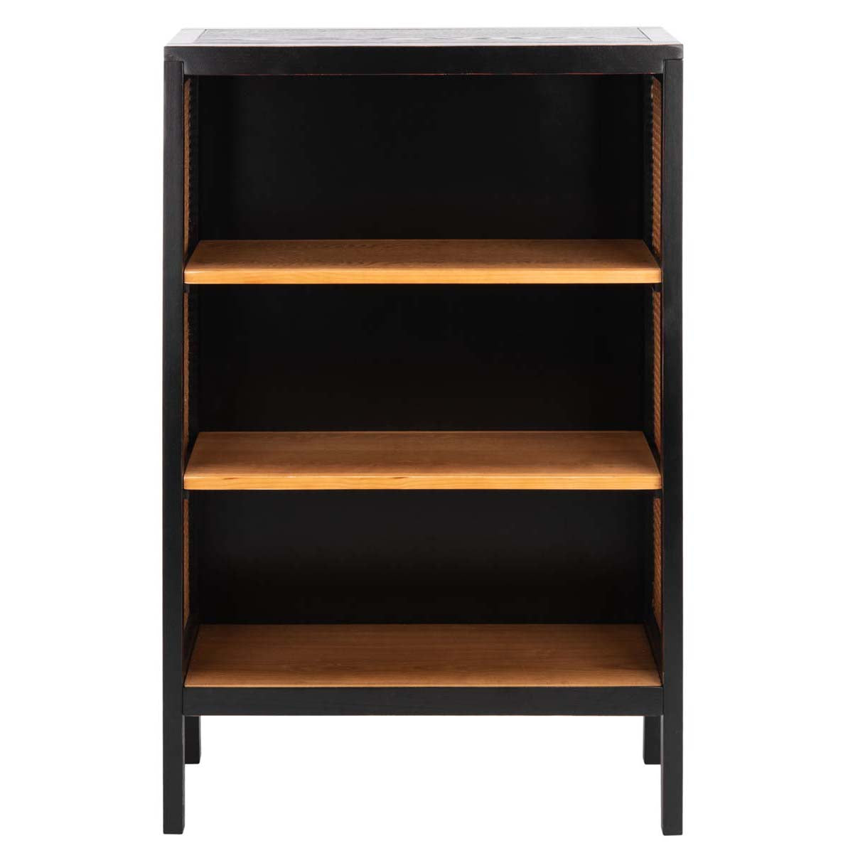 Safavieh Franz 3 Shelf Wood Back Etagere , ETG2104 - Black / Natural