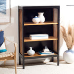 Safavieh Franz 3 Shelf Wood Back Etagere , ETG2104 - Black / Natural