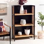 Safavieh Franz 3 Shelf Open Top Etagere , ETG2105 - Black / Natural