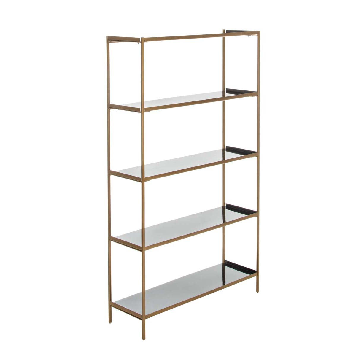 Safavieh Justine 5 Tier Etagere , ETG3201 - Black/Brass