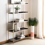 Safavieh Justine 5 Tier Etagere , ETG3201 - Black/Brass