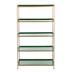 Safavieh Justine 5 Tier Etagere , ETG3201 - Green/Brass