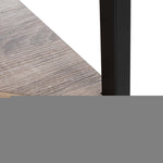 Safavieh Logan 4 Tier Corner Bookshelf , ETG4200 - Light Grey Oak/Black