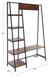 Safavieh Akasha Etagere , ETG9300 - Walnut /Black