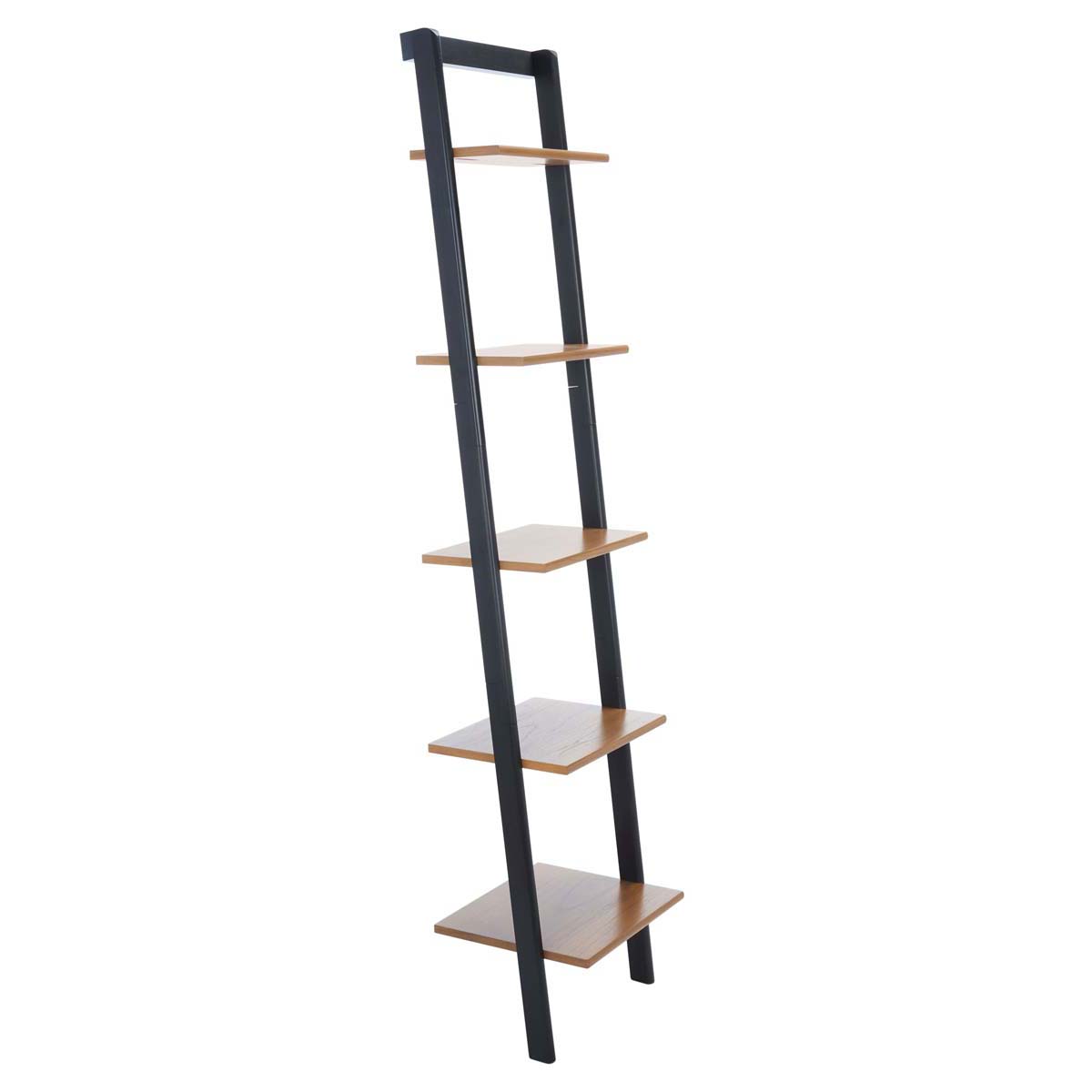 Safavieh Allaire 5 Tier Leaning Etagere , ETG9400 - Natural / Charcoal
