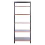 Safavieh Cullyn 5 Tier Leaning Etagere, ETG9401 - Honey Brown / Charcoal