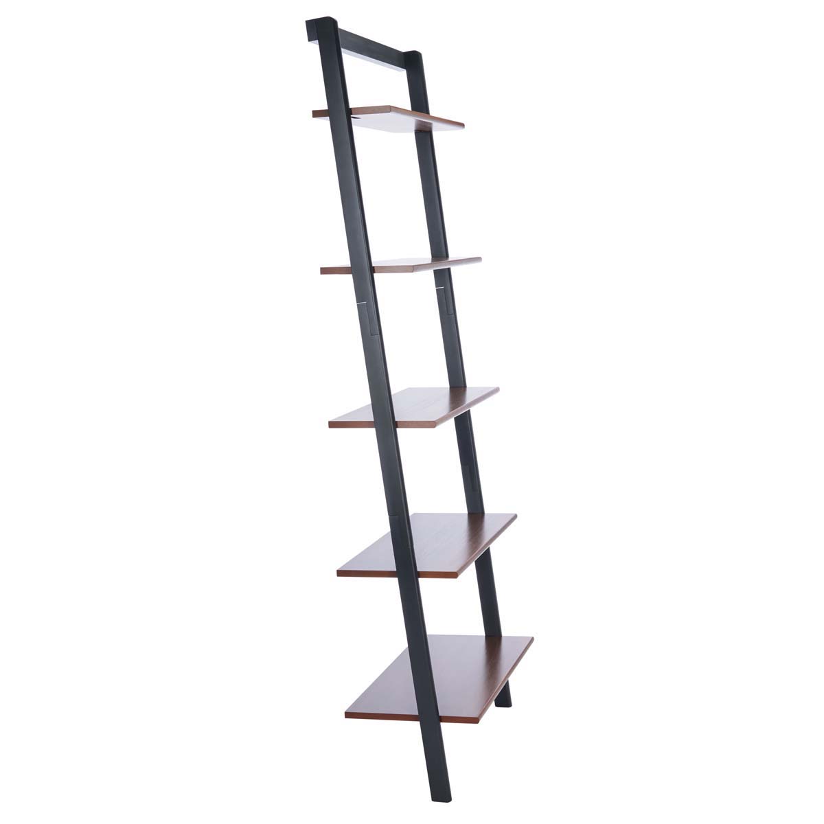 Safavieh Cullyn 5 Tier Leaning Etagere, ETG9401 - Honey Brown / Charcoal