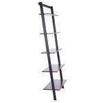 Safavieh Cullyn 5 Tier Leaning Etagere, ETG9401 - Honey Brown / Charcoal