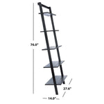 Safavieh Cullyn 5 Tier Leaning Etagere , ETG9401 - Black