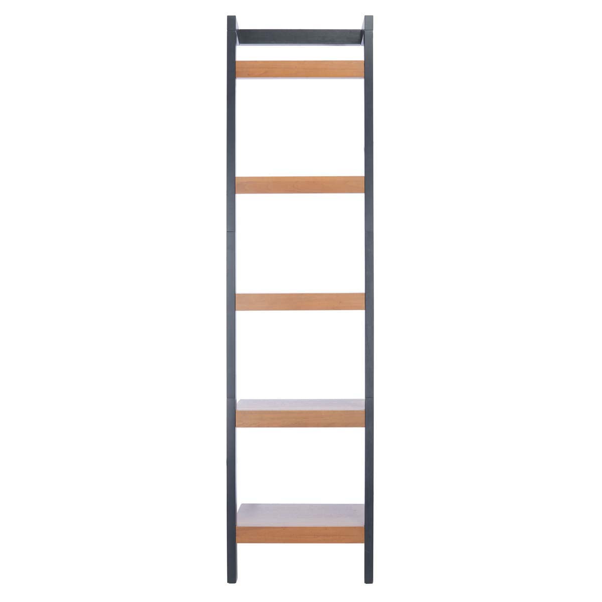 Safavieh Yassi 5 Tier Leaning Etagere, ETG9403 - Natural / Charcoal
