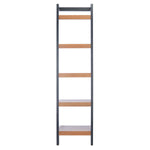 Safavieh Yassi 5 Tier Leaning Etagere, ETG9403 - Natural / Charcoal