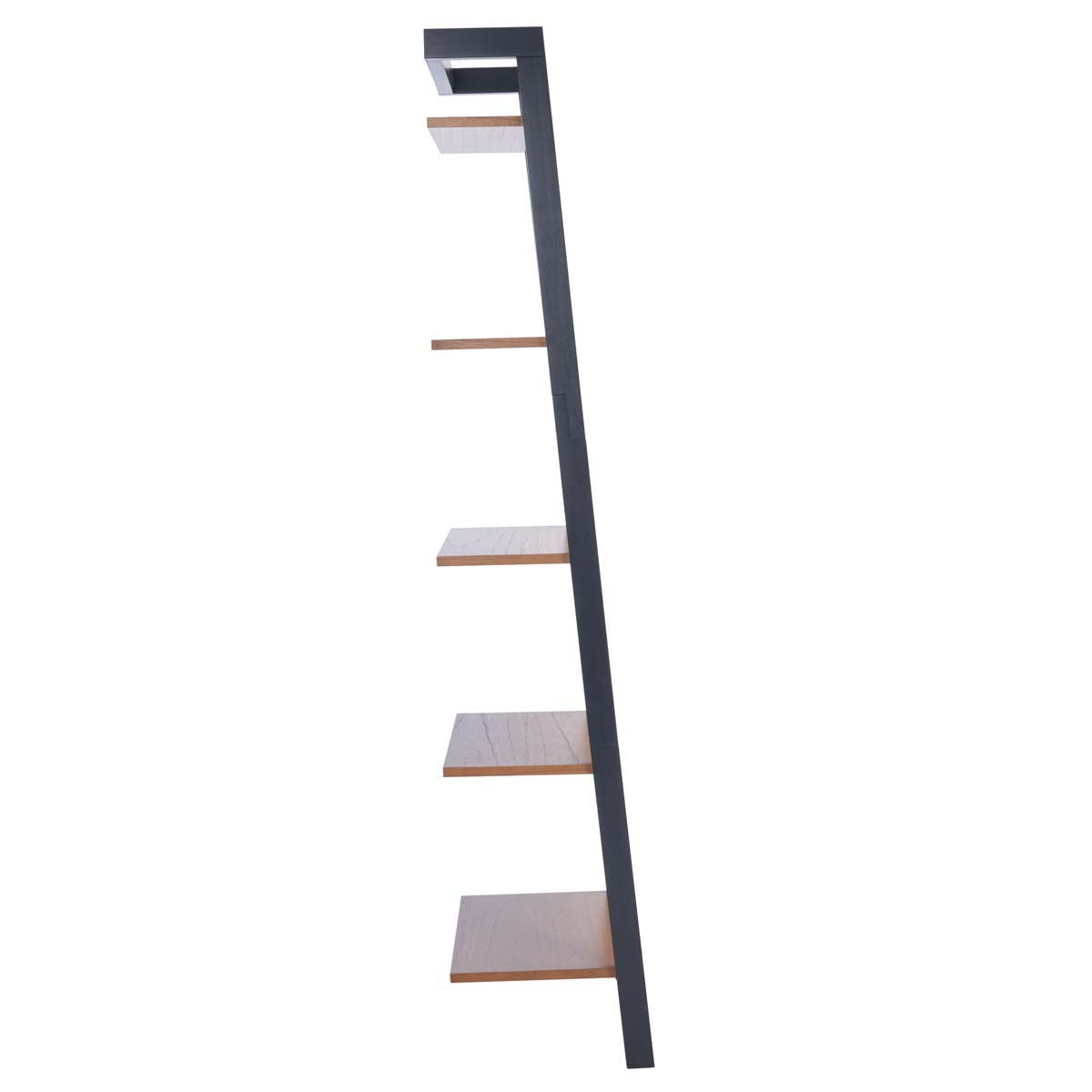 Safavieh Yassi 5 Tier Leaning Etagere, ETG9403 - Natural / Charcoal