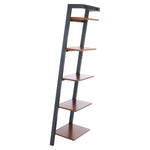 Safavieh Yassi 5 Tier Leaning Etagere , ETG9403 - Honey Brown / Charcoal