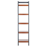 Safavieh Yassi 5 Tier Leaning Etagere , ETG9403 - Honey Brown / Charcoal