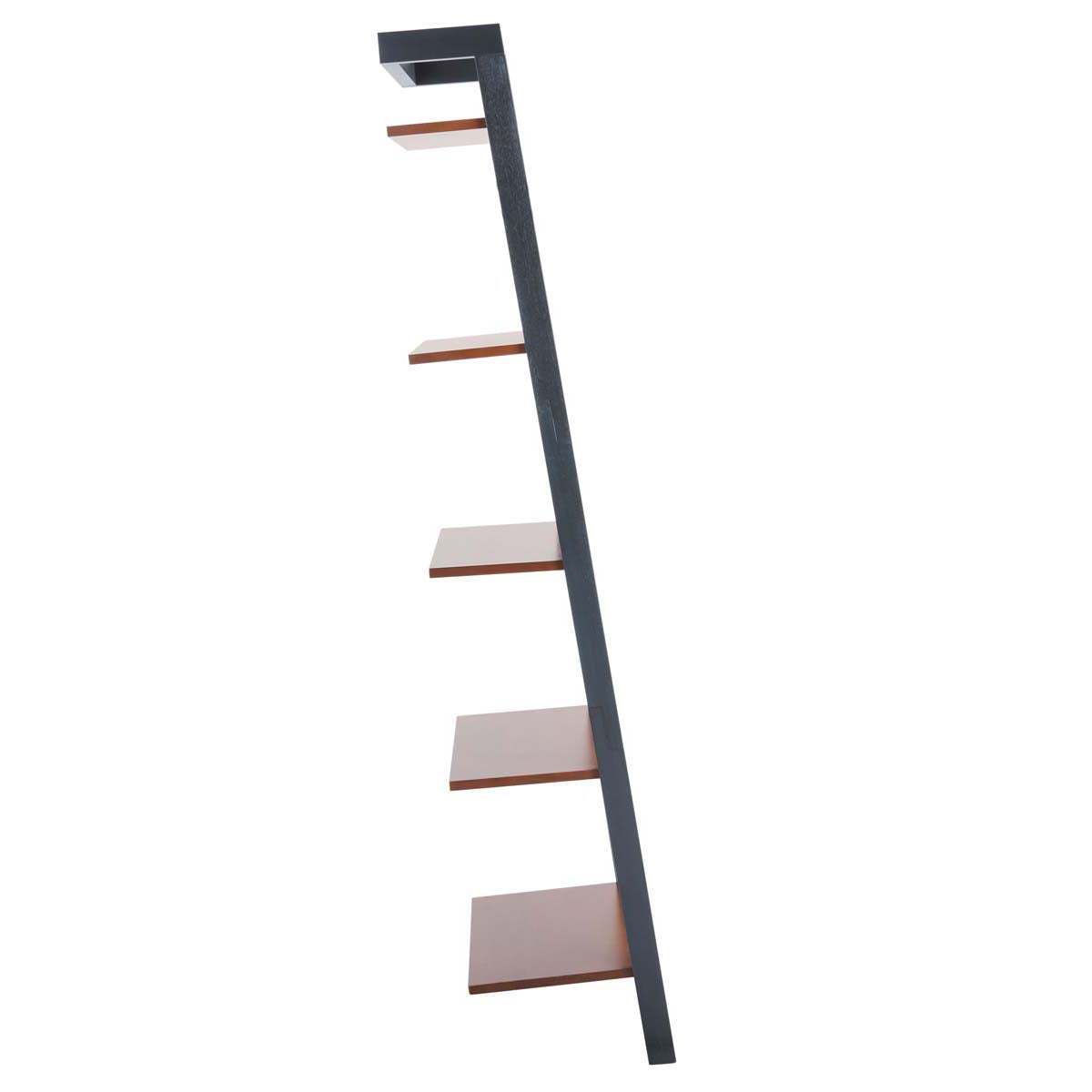 Safavieh Yassi 5 Tier Leaning Etagere , ETG9403 - Honey Brown / Charcoal