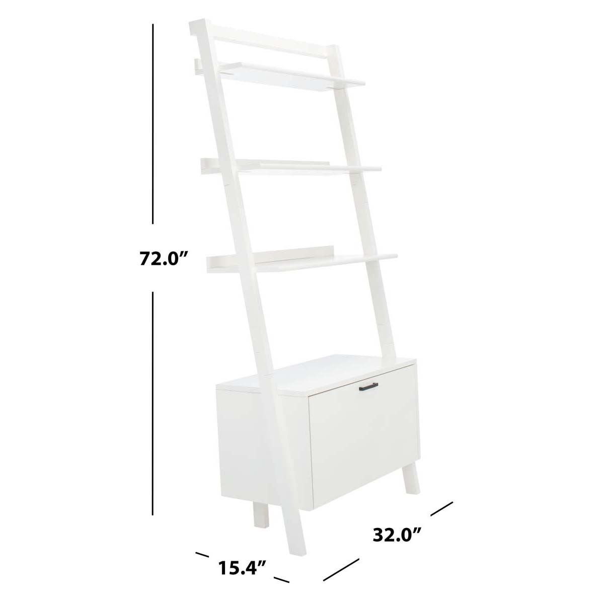 Safavieh Vlad 3 Shelf 1 Door Etagere , ETG9405 - White