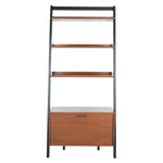 Safavieh Vlad 3 Shelf 1 Door Etagere , ETG9405 - Honey Brown / Charcoal