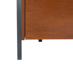 Safavieh Vlad 3 Shelf 1 Door Etagere , ETG9405 - Honey Brown / Charcoal