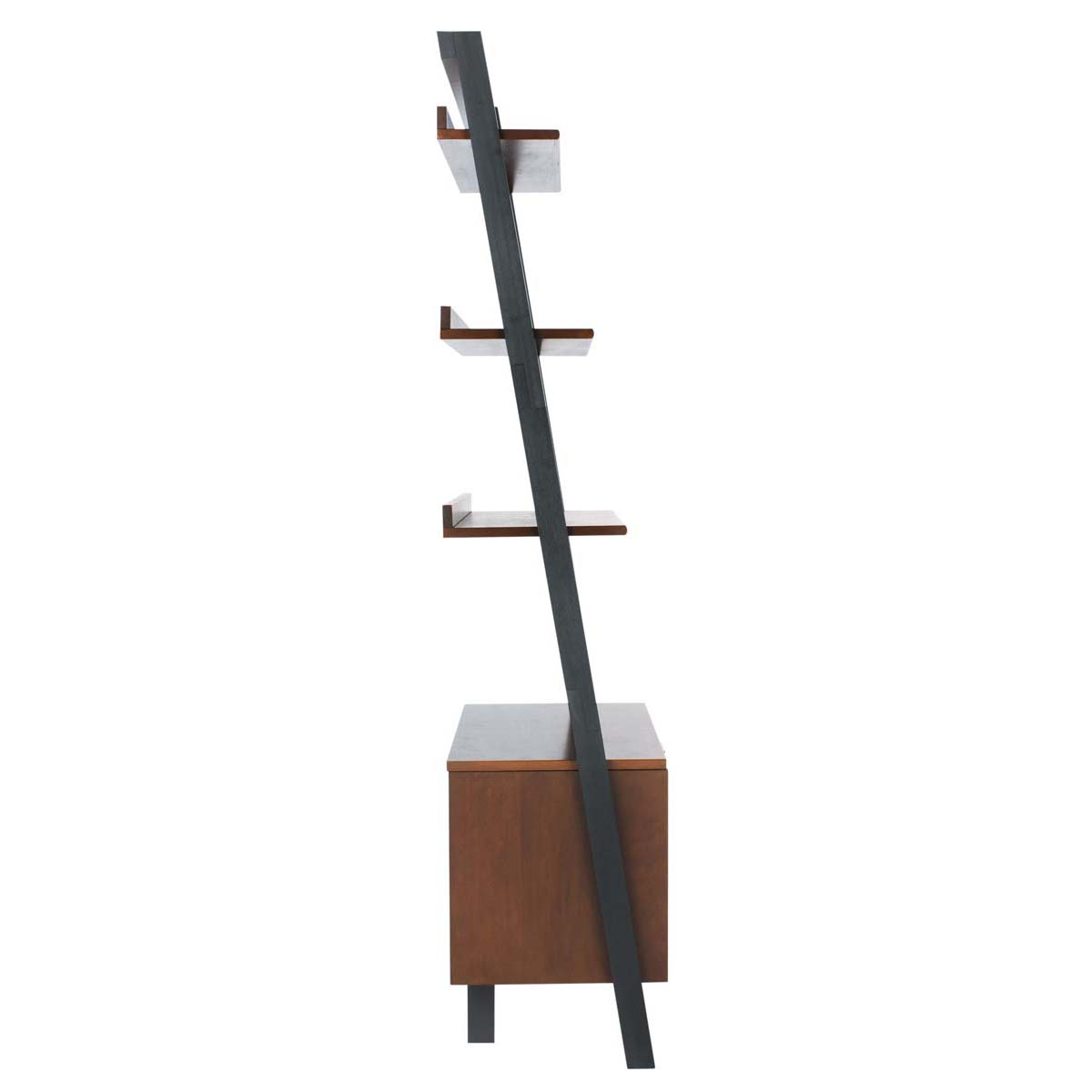 Safavieh Vlad 3 Shelf 1 Door Etagere , ETG9405 - Honey Brown / Charcoal