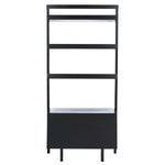 Safavieh Vlad 3 Shelf 1 Door Etagere , ETG9405 - Black