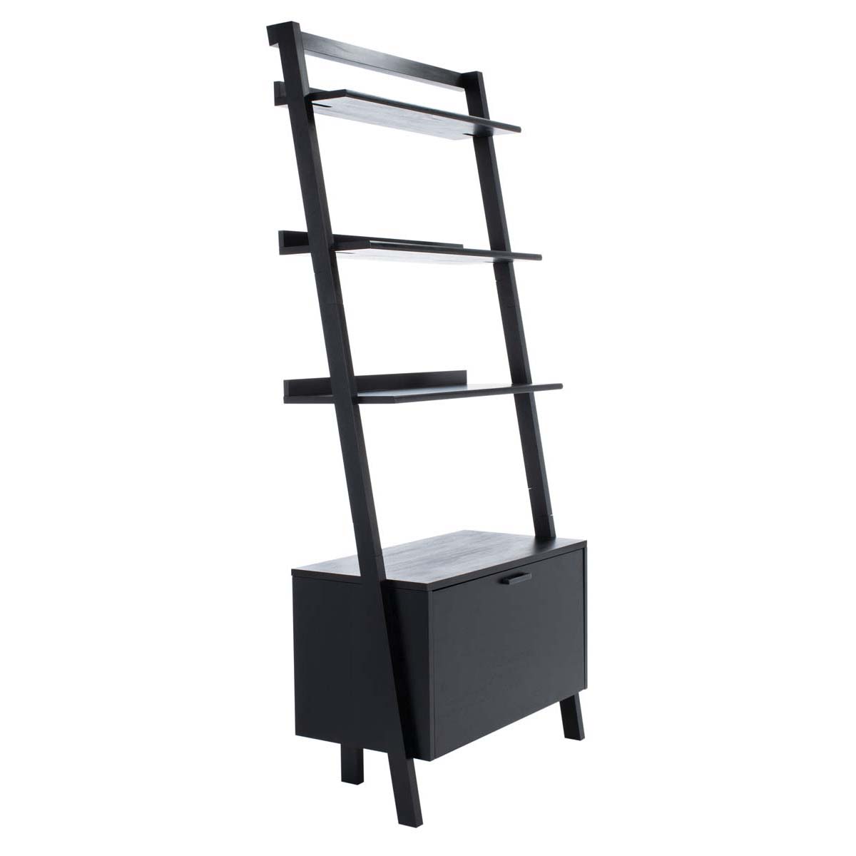 Safavieh Vlad 3 Shelf 1 Door Etagere , ETG9405 - Black