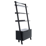 Safavieh Vlad 3 Shelf 1 Door Etagere , ETG9405 - Black