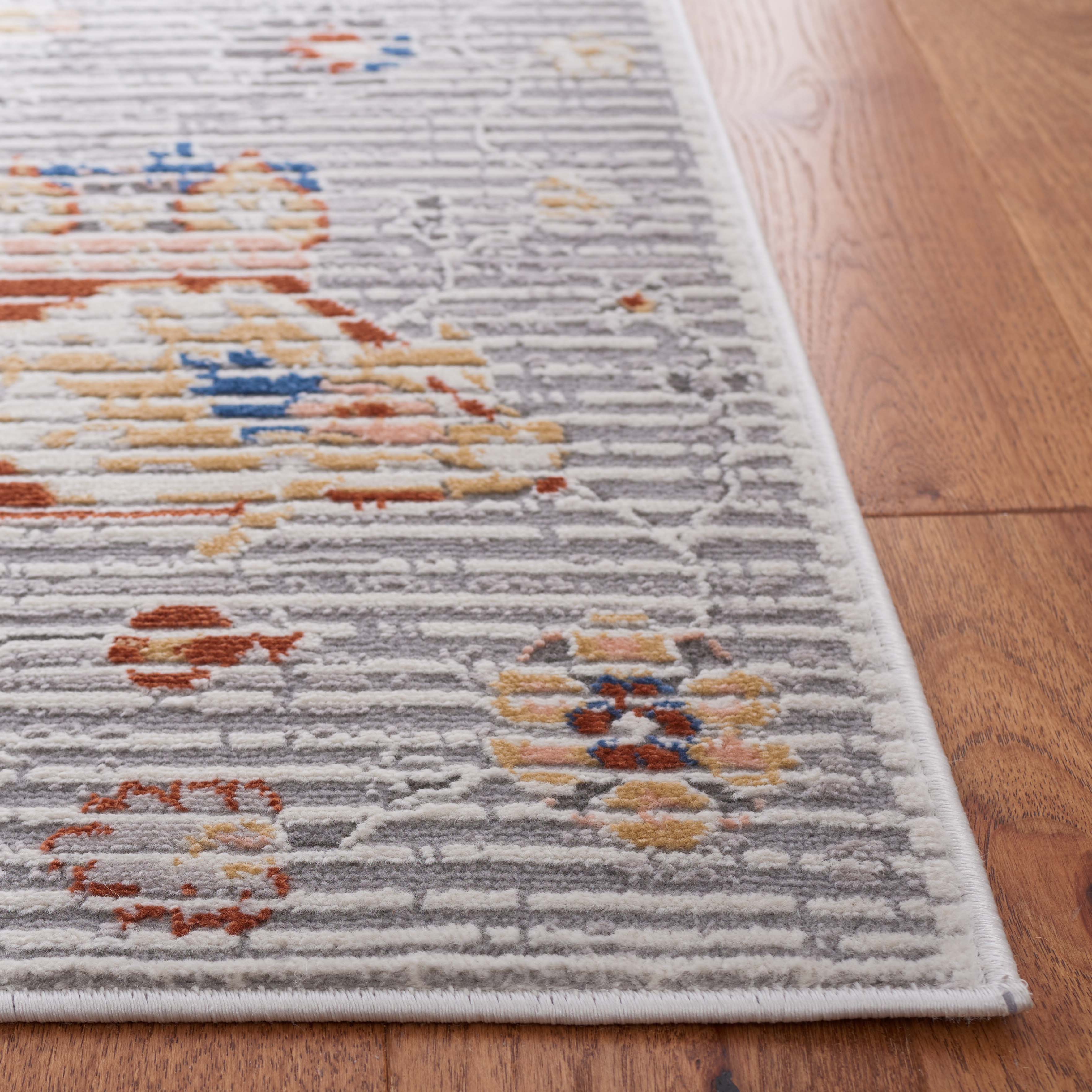 Safavieh Eternal 200 Rug, ETL200 - Grey / Blue Rust