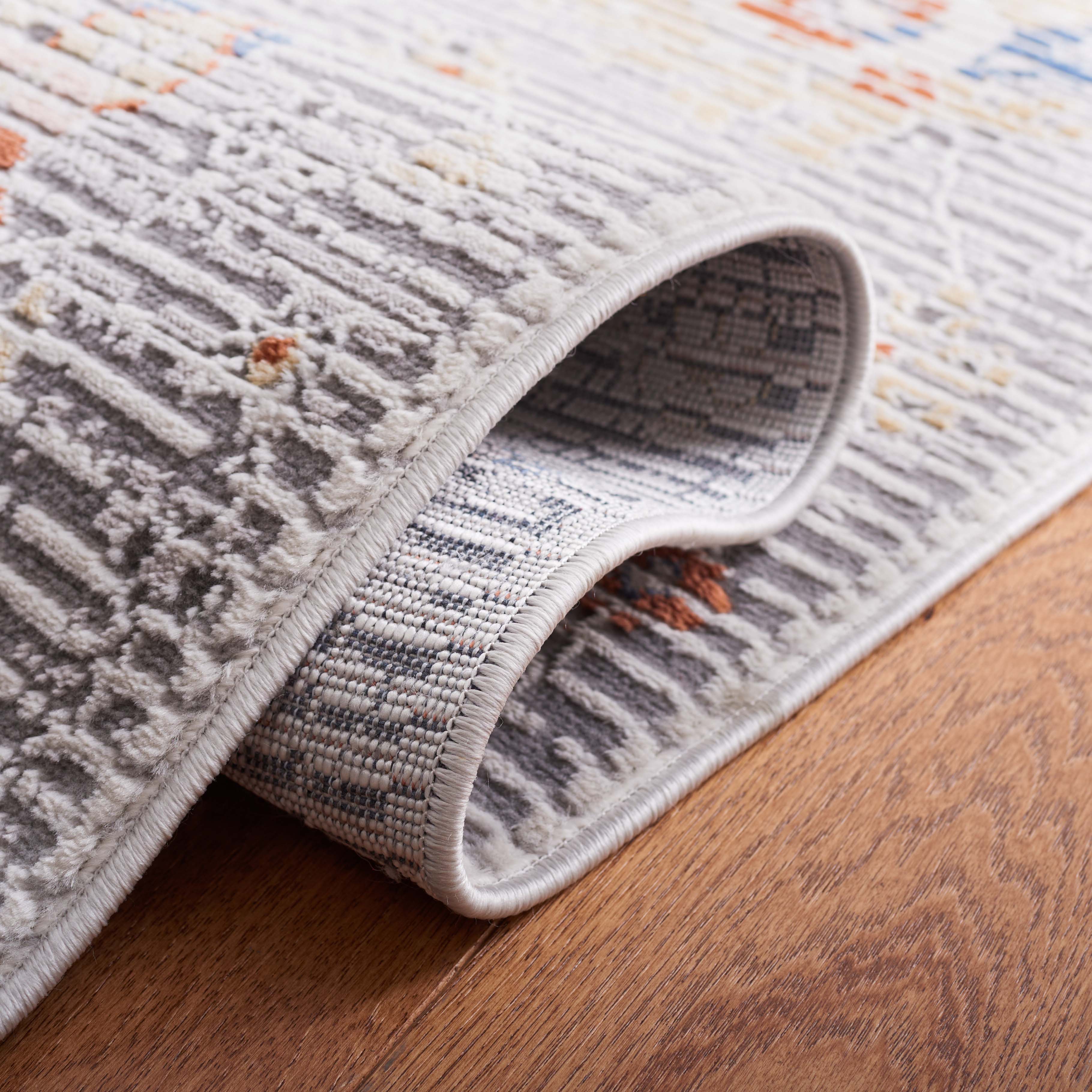 Safavieh Eternal 200 Rug, ETL200 - Grey / Blue Rust