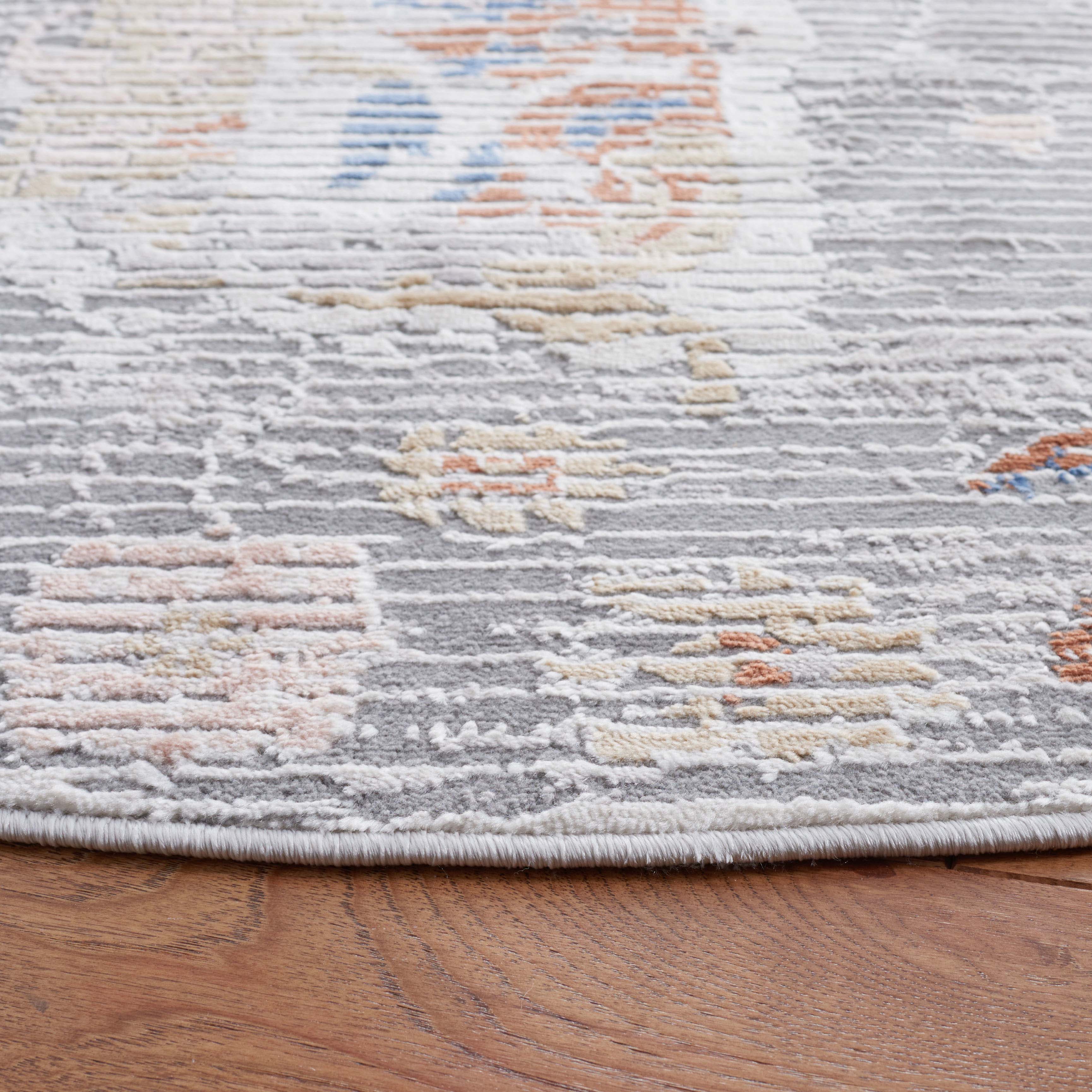 Safavieh Eternal 200 Rug, ETL200 - Grey / Blue Rust