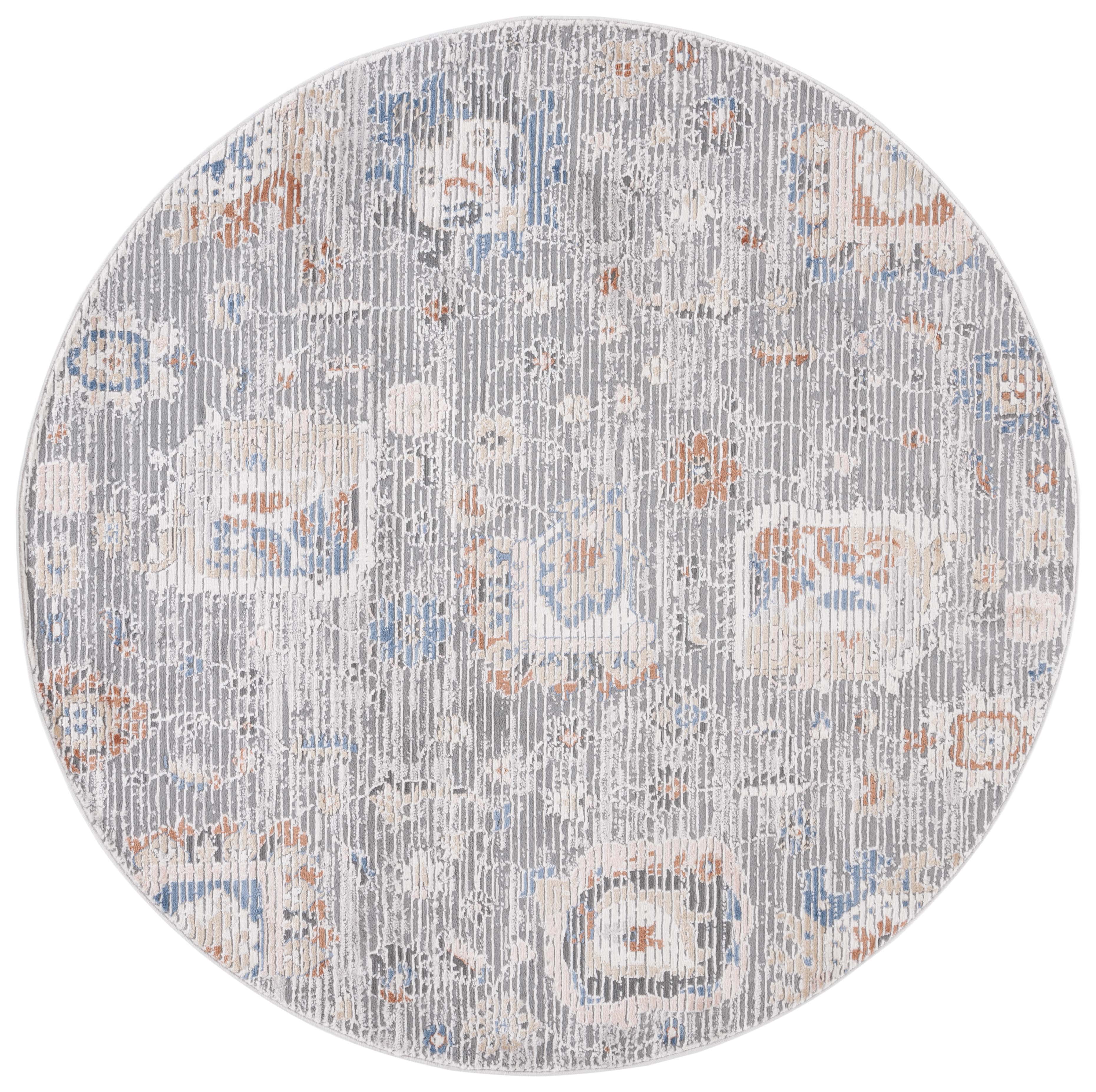 Safavieh Eternal 200 Rug, ETL200 - Grey / Blue Rust