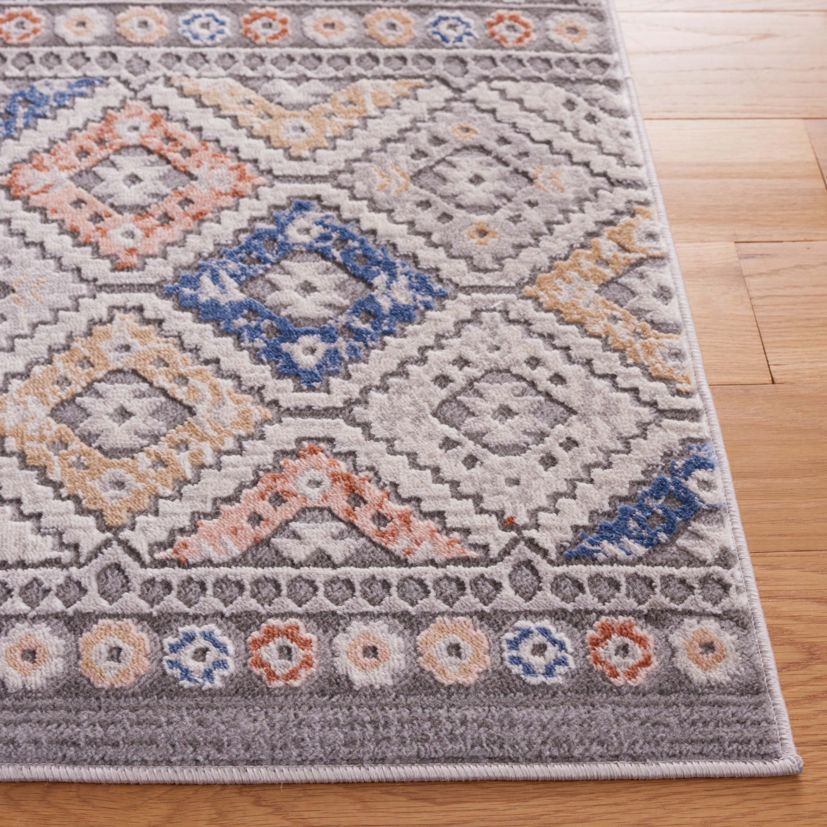 Safavieh Eternal 202 Rug, ETL202 - Grey / Blue Rust